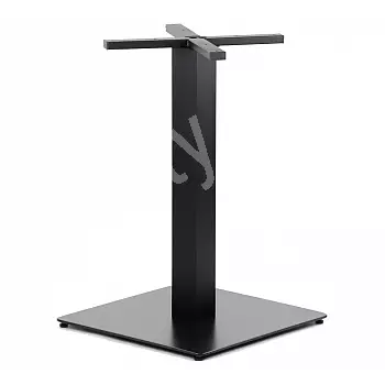 Base tavolo in metallo realizzata in acciaio, dimensioni piede 50x50 cm, altezza 73 cm, peso 17,5 kg