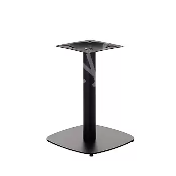 Base tavolo in metallo con gamba centrale, dimensioni 45x45 cm, altezza 57,5 cm, peso 13,1 kg