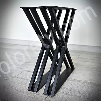 Puna metalna čelična noga za klupe, stolove X duo (40x45cm)