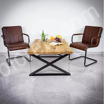 X-förmige Tischbeine aus Metall, Maße 40 x 45 cm, 60 x 40 cm oder 80 x 45 cm, 2 Beine im Set