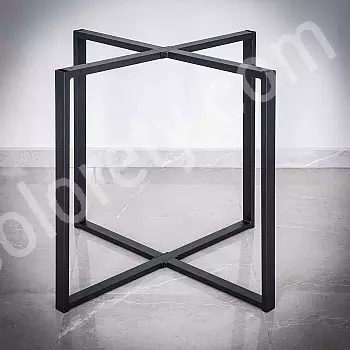 Metāla centrālais galda rāmis, pamatnes platums 90 cm, augstums 72 cm