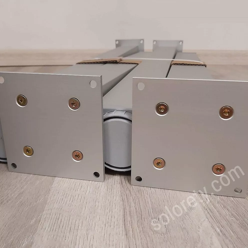 Pieds aluminium chromé pour meubles de salle de bain 518156 Anconetti