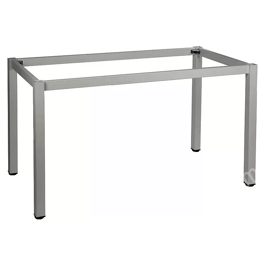 Mesa 140x67 cm., tapeta rectangular pasacables central abatible, 4 patas AL  redonda 60 mm., Olmo Cool E100 ACT