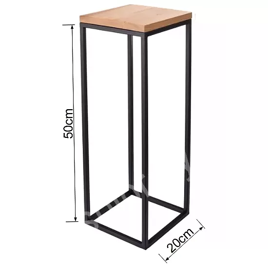 Square plant stand in different heights 50 cm, 60 cm or 70 cm,..