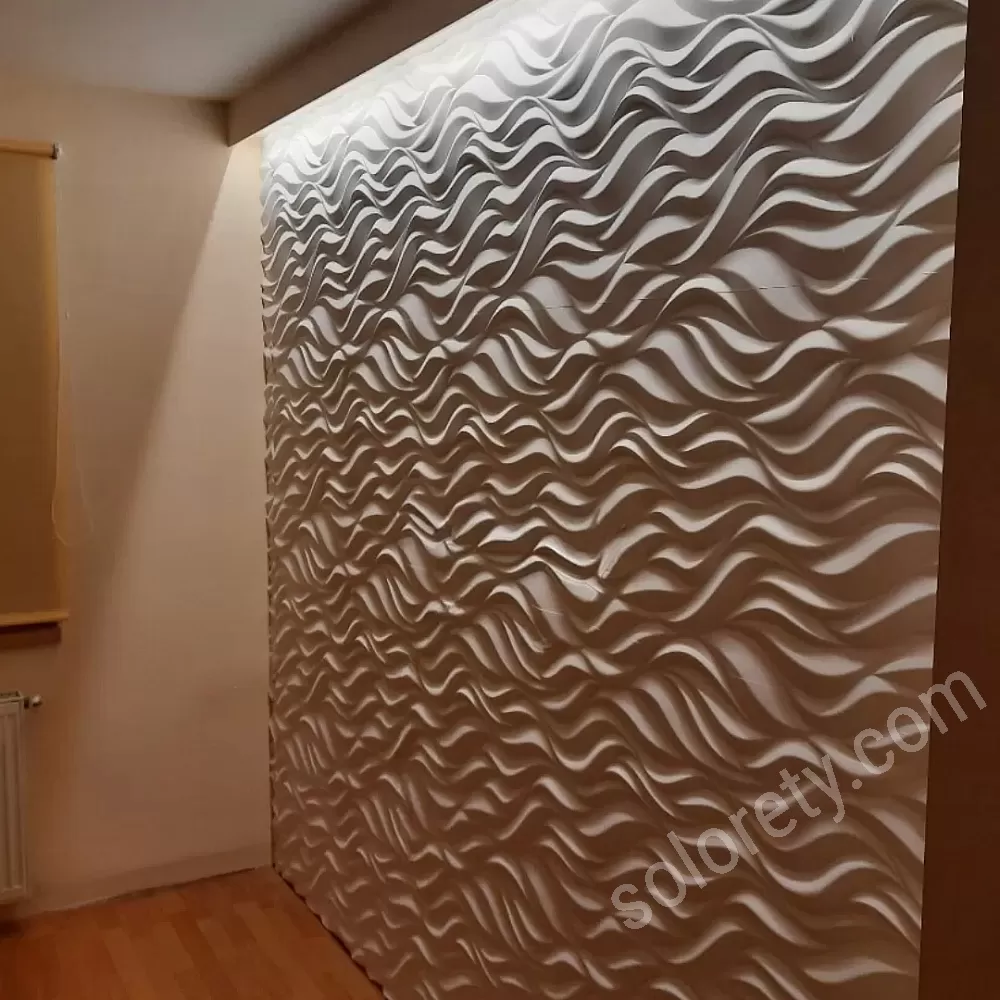 Pannelli decorativi da parete in polistirolo Calore, 60x60 cm,..