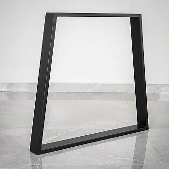 Metal table legs in the shape of a trapezoid made of steel, height 71 cm, dimensions 80x71cm, in a set of 2 pcs.