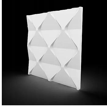 Dekorativní stěnové panely z polystyrenu Light, 60x60cm, barva bílá, sada 12 ks.