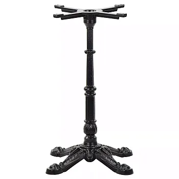 Picior de masă din fontă, culoare neagră, înălțime 71.5 cm, bază inferioară 52 cm, greutate 14.6 kg