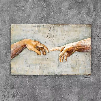 3D metallimaal Fresko, kõrgus 70 cm, laius 120 cm