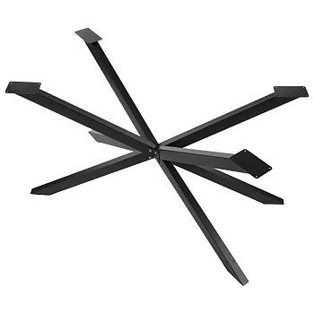 Design metal table frame Star, height 72.5 cm, dimensions 130x68 cm, black color