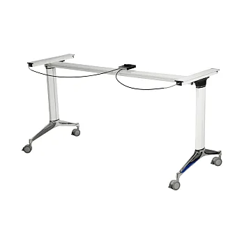 Bordfod lavet af aluminium med klapfunktion til bordplade, længde 146 cm, bredde 59 cm, højde 72,5 cm for praktisk opbevaring