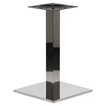 Base de mesa de acero inoxidable, dimensiones 45x45 cm, altura 71,5 cm