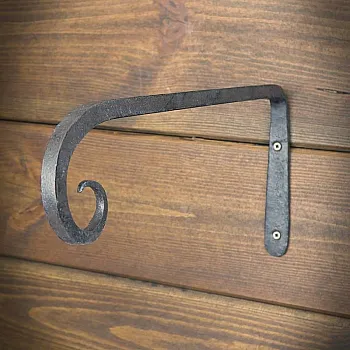 Wandhalterung aus Gusseisen für hängende Blumen, Lampenhalter, Kerzenhalter mit Haken, 30 x 16 cm, Set mit 3 Stück