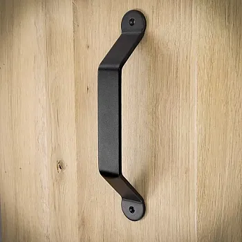 Schuifdeur metalen handgreep van staal, kleur zwart, hoogte 25,4 cm, gewicht 300 gram, set van 6 stuks
