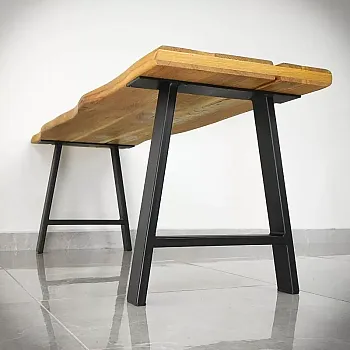 Stabilas A veida tērauda galda kājas zema augstuma galdam vai solam, augstums 45 cm, platums 40 cm, 2 gabalu komplekts