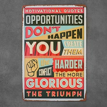 Decorative wall plaque, TRIUMPH, 20x30 cm
