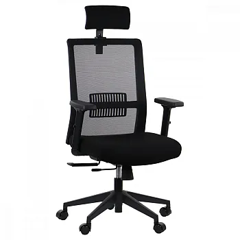 Büro Stull, Computer Stull Schwenk, justierbar Stull mat Mesh Réck, Riverton M / H, schwaarz Faarf