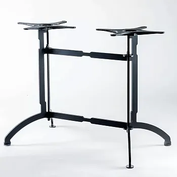 Base de mesa de pedestal duplo em aço resistente, altura de 60 cm / 72 cm / 106 cm, adequada para tampos até 160×90 cm, estabilidade de qualidade comercial para mesas de jantar, bar e restaurante, em qualquer cor RAL