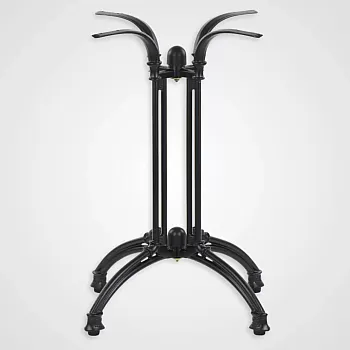 Dayanıklı dökme demir masa tabanı – 4 ayaklı tasarım, siyah renk, yükseklik 73 cm, 70x70 cm masa üstlerine uygun, ağırlık 17 kg, sadece iç mekan kullanımı için