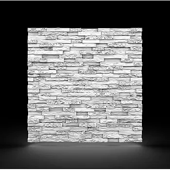 3D-Styropor-Deko-Wandpaneele mit Steineffekt 60x60 cm, 12 Stück im Set (4,32 m2)