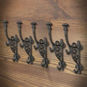 Ensemble de cintres 5 pcs., en fonte, hauteur 21,5 cm