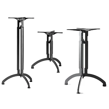 Bază de masă metalică din oțel cu bază tip trepied (3 picioare), înălțime 60, 72 sau 106 cm, în orice culoare RAL
