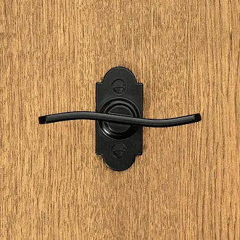 Pega de janela preta em forma de S, 10,4 cm, conjunto de 4 unidades.