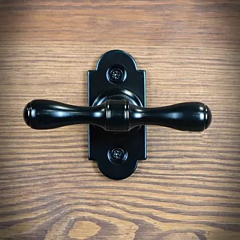 Must aken käepide, pikkus 9,5 cm, komplektis 4 tk