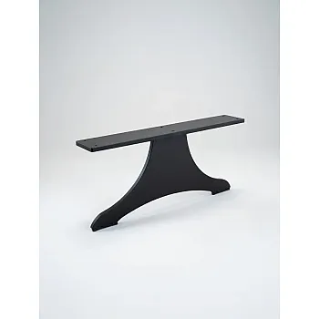 Picior de mobilier din metal, design nicovală, din oțel cu grosimea de 8 mm, dimensiuni 17 x 40 cm, set de 2 buc.