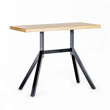 Metāla galda pamatne no tērauda, augstums 72 cm, melnā vai baltā krāsā, lieliem galda virsmām - līdz 160x80 cm