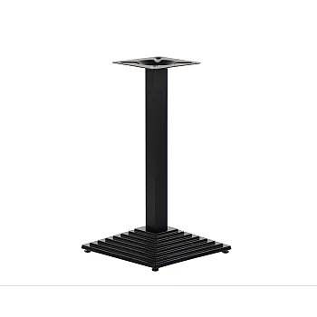 Base de table en fonte avec revêtement en poudre, base inférieure de style pyramidal inca, hauteur 72,5 cm, dimensions de la plaque inférieure 41x41 cm