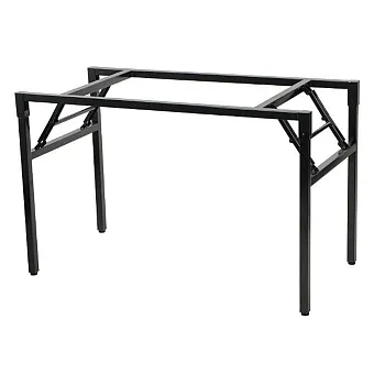 Estructura metálica plegable para mesas, fabricada en acero, color negro o gris, medidas 156x76 cm