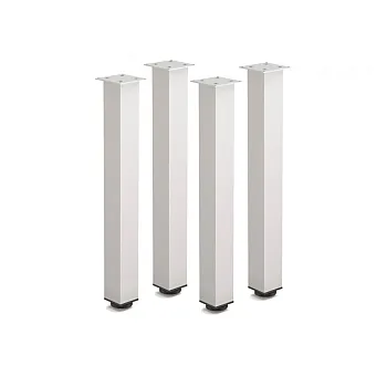 Patas de mesa de aluminio anodizado premium – alturas ajustables 71/82/110 cm, sección transversal 6x6 cm, estabilidad robusta, juego de 4 piezas – diseño moderno y elegante