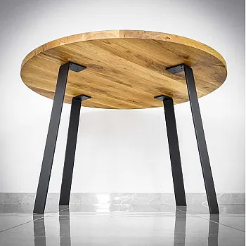 Modern L-fërmeg schwéier Stolf Tablebeen – Héicht 73 cm, industriell schwaarz flaach Bar, Set vu 4 Stéck, fir Iess- &amp;amp;amp; Aarbechtsbänken
