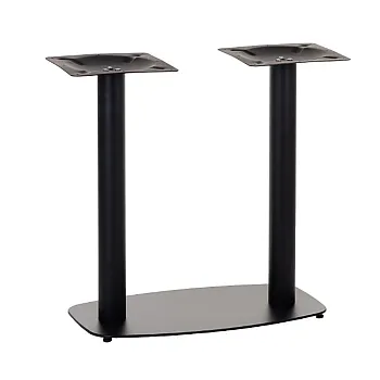 Base de mesa de metal-columnas dobles, altura 73 cm, base de mesa 70x40 cm