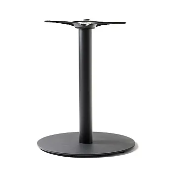 Pied de table central en acier, pour grands plateaux de table jusqu’à 110 cm, hauteurs disponibles 60, 72 ou 106 cm, disponible dans toute couleur RAL