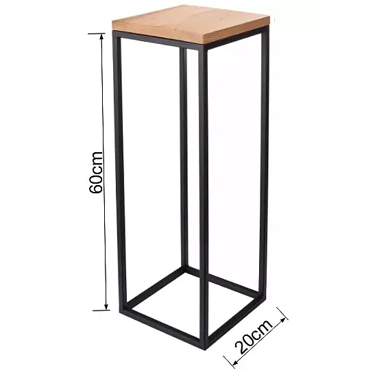Square plant stand in different heights 50 cm, 60 cm or 70 cm,..