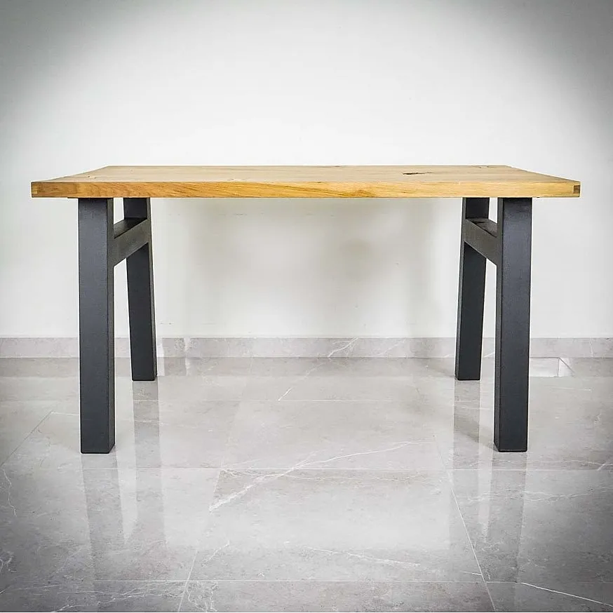 YheenLf Metalen salontafel poten set van 2, zwaar belastbare industriële doe-het-zelf meubels tafelpoten, zwarte ontbijt bar standaard bank eettafel poten, stevig en stabiel, V-type, 30×41.5 cm