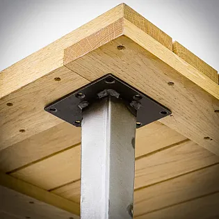 Picioare metalice stil retro, din oțel, două opțiuni de înălțime 51cm sau 71cm, set de 4 buc.