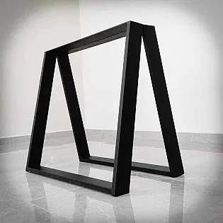 Picior de masă metalic durabil din oțel, formă pătrată, înălțime 72 cm, dimensiuni 75x72 cm, 2 bucăți în set