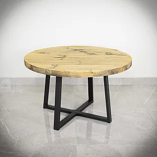 Šroubovací kovová stolová podnož Cross-Frame z oceli, rozměr 60x40cm, barva černá