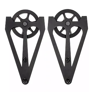 Sistema dacer per a portes corredisses dun sol costat per a portes de fusta amb un pes de fins a 130 kg, longitud de 2 metres, muntat a la paret