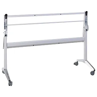 Estructura de taula inclinable verticalment feta dacer amb mecanisme plegable, alçada 72 cm, llargada 135 cm, amplada 58 cm
