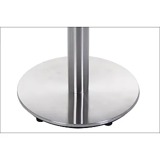 Baza centrala masa din otel inoxidabil, baza rotunda, periata, diametru 45 cm, inaltime 71,5 cm