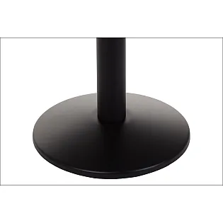 Bază metalică centrală pentru masă din oțel, înălțime 72,5 cm, diametru bază 42,5 cm, culoare neagră