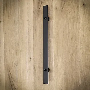 Ekstra uzun zarif çelik çekme kapı kolu, yükseklik 60 cm veya 100 cm, ağırlık 1,34 veya 2,10 kg, 2 parçalı set