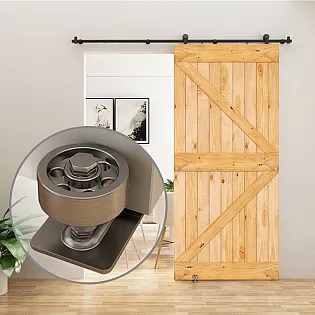 Guía de suelo para puertas correderas, cromada, juego de 4 uds.