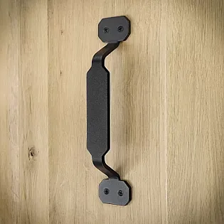 Maniglione in metallo per porta scorrevole, maniglia in acciaio, colore nero, altezza 22,8 cm, peso 250 grammi, set da 4 pezzi