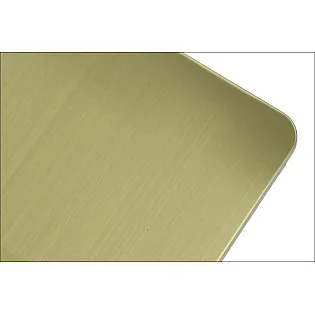 Bază de masă metalică într-o combinație de culori auriu și negru, coloană rotundă, înălțime 72,5 cm, placă de bază 45x45 cm, potrivită pentru blaturi de masă de până la 70x70 cm