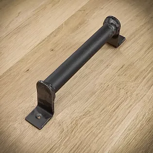 Metalna ručka za klizna vrata od čelika, boja - metalik efekt, visina 21,5 cm, težina 280 grama, set od 4 kom.